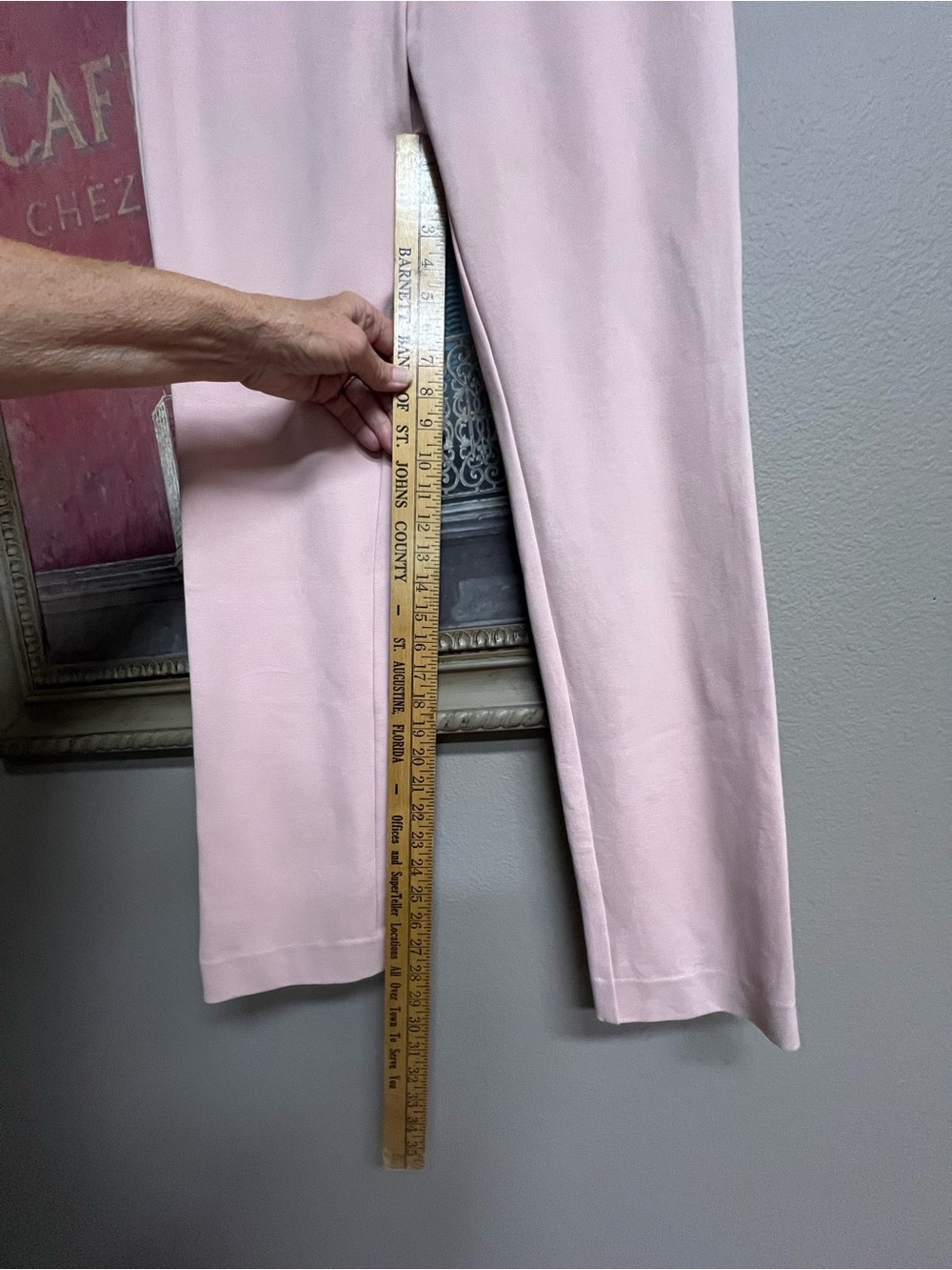 Anne Klein Blush Pink Tailored Knit Pants - Picture 13 of 15